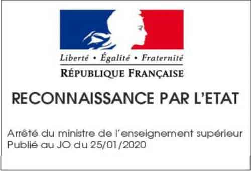 Ecole reconnue par Etat